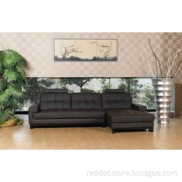 Unique Design L Shape Leather Sofa Suite, Living Room Furniture